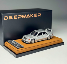Load image into Gallery viewer, Deepmaker 1:64 Silver 190E EVOII Widebody Sports Model Diecast Resin Car New Collection
