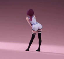 Load image into Gallery viewer, 1:64 Painted Figure Model Miniature Resin Diorama Toy Sand Cheerleading Girl
