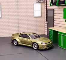 Load image into Gallery viewer, SW 1:64 Green Silvia S15 Pandem Widebody Sports Model Diecast Metal Car New
