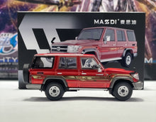 Load image into Gallery viewer, Masdi 1:64 Red Land Cruiser LC76 ORV SUV Sports Model Diecast Metal Car New Collection
