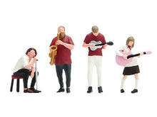 Load image into Gallery viewer, 1:64 Painted Figure Model Miniature Resin Diorama Sand Band Musician Members Set
