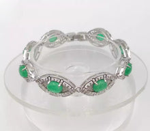 Load image into Gallery viewer, Nature Jade Beaded Bracelet Jewelry Blessing Lucky Fortune Gift For Her Green
