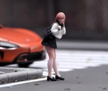 Load image into Gallery viewer, 1:64 Painted Figure Model Miniature Resin Diorama Toy Sand Uniform Girl Pretty
