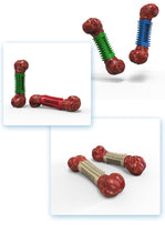 Load image into Gallery viewer, Dog Bone Chew Durable Toys Aggressive chewers non-toxic Rubber Puppy Toy Pet NEW

