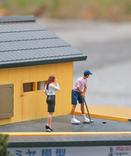 Load image into Gallery viewer, 1:64 Painted Figure Mini Model Miniature Resin Diorama Golf Man Secretary Lady New Scene
