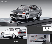 Load image into Gallery viewer, INNO 1:64 JDM Silver Mitsubishi Lancer EVO Racing Sports Model Toy Metal Car Display Box
