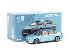 Load image into Gallery viewer, XCARTOYS 1:64 Blue Hongqi H5 Sedan Sports Model Diecast Metal Car New
