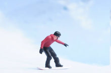 Load image into Gallery viewer, 1:24 Painted Figure Model Miniature Resin Diorama Sand Snow Boarding Man
