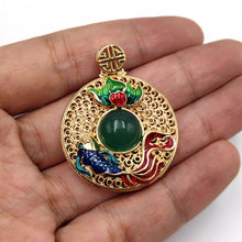 Load image into Gallery viewer, Nature Jade Vase Pendant Necklace Gift Jewelry charm Blessing Lucky Fortune new
