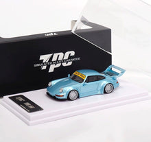 Load image into Gallery viewer, TPC 1:64 Ice Blue RWB 964 Classic Racing Sports Model Diecast Metal Car New Collection
