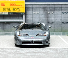 Load image into Gallery viewer, MINIGT 1:64 Gray Bugatti EB110 Racing Sports Model Diecast Metal Car BN
