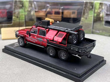 Load image into Gallery viewer, AB 1:64 Red Land Cruiser J70 LC79 Pickup Truck 6x6 Model Diecast Metal Car New
