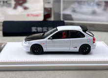 Load image into Gallery viewer, Model1 1:64 JDM White Carbon Civic EK9 R Sports Model Diecast Metal Car New Collection
