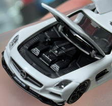Load image into Gallery viewer, FW 1:64 White SLS AMG BS Coupe Sports Model Diecast Metal Car New Collection
