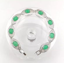 Load image into Gallery viewer, Nature Jade Beaded Bracelet Jewelry Blessing Lucky Fortune Gift For Her Green
