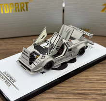 Load image into Gallery viewer, Topart 1:64 Gray LBWK Countach #41 Sports Model Diecast Metal Car New Collection
