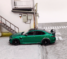 Load image into Gallery viewer, BBR 1:64 Green Romeo Giulia GTAm Spoiler Sports Diecast Model Metal Car New
