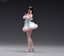 Load image into Gallery viewer, 1:24 Painted Figure Model Miniature Resin Diorama Blue Puff Skirt Pretty Girl

