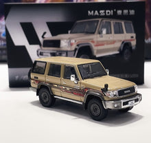 Load image into Gallery viewer, Masdi 1:64 Yellow Land Cruiser LC76 ORV SUV Sports Model Diecast Metal Car New Collection
