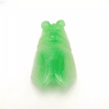 Load image into Gallery viewer, Nature Cicada Jade Pendant Necklace Gift Jewelry charm Blessing Lucky Fortune b
