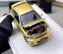 Load image into Gallery viewer, FH 1:64 Gold JDM Civic Type R EK9 Hatchback Sports Model Diecast Metal Car New Collection
