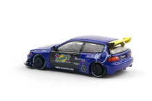 Load image into Gallery viewer, Poprace 1:64 JDM Blue Civic EG6 Hatchback Sports Model Diecast Metal Car New Collection
