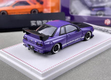 Load image into Gallery viewer, FH 1:64 Purple Skyline GTR R32 Top Secret Sports Model Diecast Metal Car New Collection
