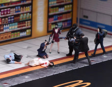 Load image into Gallery viewer, 1:64 Painted Figure Model Miniature Resin Diorama Toy Sand Gangster Bandit Set
