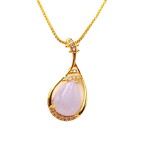 Load image into Gallery viewer, Nature Jade Pipa Pendant Necklace Gift Jewelry charm Blessing Lucky Fortune New
