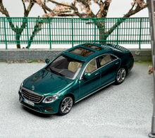 Load image into Gallery viewer, Master 1:64 Green S Class S450 W222 Sedan Sports Model Diecast Metal Car New Collection
