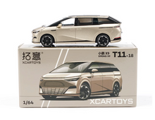 Load image into Gallery viewer, XCARTOYS 1:64 Gold Xpeng X9 EV MPV Van Sports Model Diecast Metal Car New Collection
