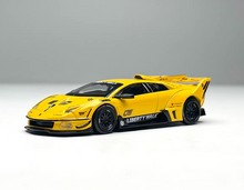 Load image into Gallery viewer, Minigt 1:64 Yellow Murcielago GT EVO LB Sports Model Diecast Metal Car New Collection

