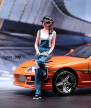 Load image into Gallery viewer, 1:24 Painted Figure Model Miniature Resin Diorama Mechanic Woman Repair Worker C
