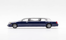 Load image into Gallery viewer, GCD 1:64 Silver Blue Stretch Limousine Continental Model Diecast Metal CarNew

