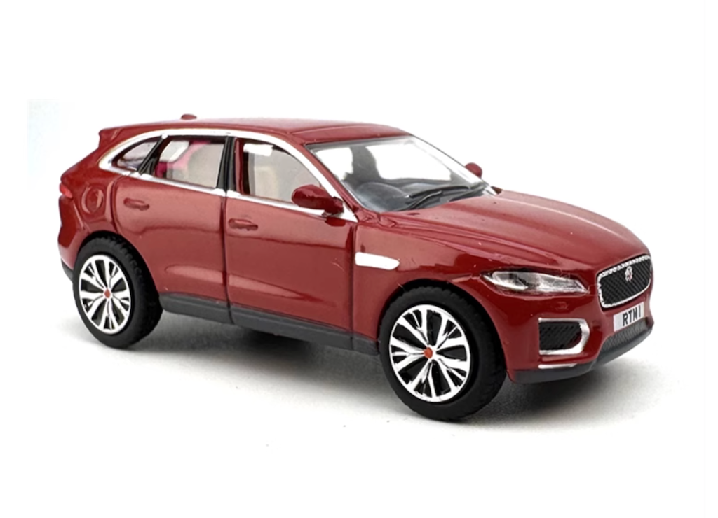 1:76 Red Jaguar F-Pace City SUV Sports Model Diecast Metal Car New Collection
