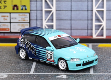 Load image into Gallery viewer, SW 1:64 JDM Blue EG6 Civic R Hatchback Sports Model Diecast Metal Car New
