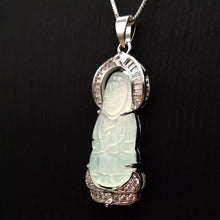 Load image into Gallery viewer, Nature Jade Guanyin Pendant Necklace Gift Jewelry charm Blessing Fortune New ll
