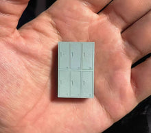 Load image into Gallery viewer, 1:64 Painted Figure Model Miniature Resin Sand Toy Employee Locker Cabinet

