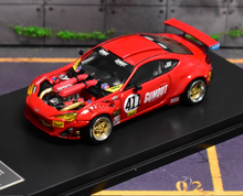 Load image into Gallery viewer, DCM 1:64 Red Gumout GT45 86 #411 Racing Sports Model Diecast Metal Car New Collection
