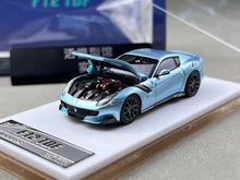 Load image into Gallery viewer, SH 1:64 Ice Blue F12 TDF V12 Racing Sports Model Diecast Metal Car New Collection
