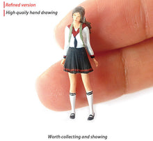 Load image into Gallery viewer, 1:64 Painted Figure Mini Model Miniature Resin Diorama Toy Anime Harajuku Girl W
