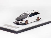 Load image into Gallery viewer, 404Error 1:64 White Carbon Lancer EVO 9 IX Wagon Model Diecast Resin Car New Collection
