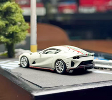 Load image into Gallery viewer, TOC 1:64 White 812C Coupe Racing Sports Model Diecast Metal Car New Collection
