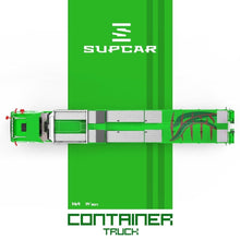 Load image into Gallery viewer, Supcar 1:64 Green S730 Flatbed Container Truck Model Diecast Metal Car New Collection
