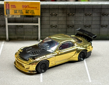 Load image into Gallery viewer, Master 1:64 JDM Gold RX7 FD Rocket Bunny Sports Model Diecast Metal Car New Collection
