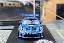 Load image into Gallery viewer, EM 1:64 Blue Shark 911 GT3 RS Sports Model Diecast Metal Car New Collection
