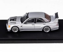 Load image into Gallery viewer, RM 1:64 Silver 190E W201 190E HWA Sports Sedan Model Diecast Metal Car New Collection
