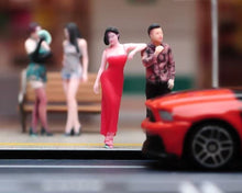 Load image into Gallery viewer, 1:64 Painted Figure Model Miniature Resin Diorama Toy Beauty Lady Cool Man Sand
