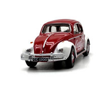 Load image into Gallery viewer, 1:76 Red VW Beetle Coke Classic Vintage Model Diecast Metal Car BN
