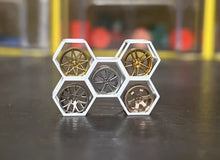 Load image into Gallery viewer, 1:64 Painted Figure Model Miniature Resin Sand Wheel Hub Frame Set Toy Cabinet Collection
